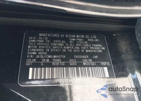 2020 Nissan Rogue Sport S Awd Xtronic Cvt from USA, damaged, VIN JN1BJ1CW4LW645704